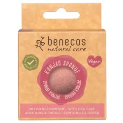 benecos Natural Konjac Sponge red clay