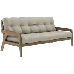Karup Design - Grab Sofa, Kiefer carobbraun / linen (914)
