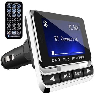 LEIDIMUS FM Transmitter Auto Bluetooth, Drahtlose Bluetooth-Auto-FM-Radio Bluetooth-Freisprecheinrichtung Car Kit MP3-Player USB-Ladegerät Mit Fernbedienung Auto