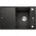 Blanco Axia III 45 S rechts Einbau Granit schwarz Handbetätigung 780 x 510 mm