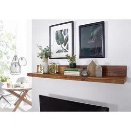 Wohnling Wandregal 60 x 17 x 23 cm Braun