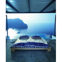 BASSETTI Oplontis Ranke Blau 135 x 200 cm + 80 x 80 cm