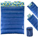 Skandika Deckenschlafsack, Iceland Double Flanell | trennbar, | 3 Saison - 220/190×150/75cm