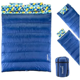 Skandika Deckenschlafsack, Iceland Double Flanell | trennbar, | 3 Saison - 220/190×150/75cm