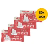 Amora feine Mousse reich an Rind 80 x 100 g