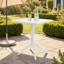 CLP Sky Gartentisch 60 x 60 x 74 cm Weiß