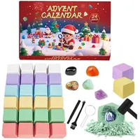 Schmuck Adventskalender 2025 Kristall-Adventskalender 2025,24 Tage voller Überraschungskristalle und Edelsteine,Stein-Adventskalender,für Erwachsene,Kinder,Jungen,Mädchen,Teenager,Mädchen