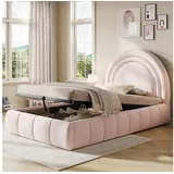 Okwish Polsterbett 90 x 200 cm Rosa