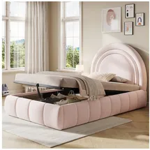 Okwish Polsterbett 90 x 200 cm Rosa