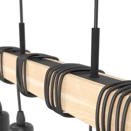 EGLO Townshend 4-flg. Ø 10,5 cm Holz schwarz