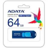 A-Data ADATA UC300 USB-C blau 64GB, USB-C 3.0 (ACHO-UC300-64G-RNB/BL)