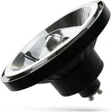Spectrum LED Leuchtmittel Reflektor AR111 Schwarz 12W GU10 1050lm Neutralweiß 4000K 45°