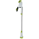 Grafner Akku Regenfasspumpe RF10946 inkl. Akku und Ladegerät, Fördermenge 1500 l/h, Teleskoprohr, Filter, Fassrandhalter, Regulierventil, max. Förderhöhe 11 m
