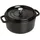 Staub Cocotte 24 cm rund schwarz