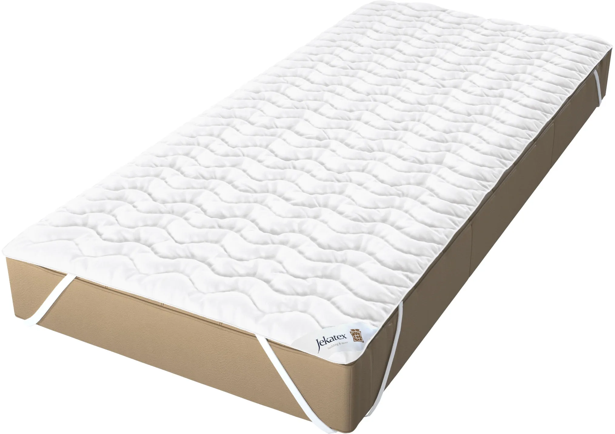 Matratzenauflage JEKATEX "Denver mit praktischen Eckgummis, verschiedene Größen" Matratzenzubehör Gr. B/H/L: 120 cm x 1 cm x 200 cm 1 St., weiß Matratzenschoner sorgt für einen erholsamen Schlaf und anspruchsvolle Hygiene