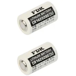 Sanyo 2x FDK Lithium 3V Batterie CR 14250SE 1/2AA - Zelle