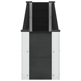 vidaXL Hochbeet 200 x 30 x 36 cm Schwarz
