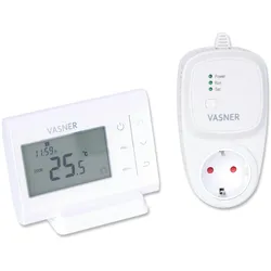 VASNER VFT35 Funk-Thermostat Set , Raumthermostat Funkthermostat für Infrarotheizungen, 4 Programme pro Tag