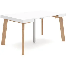 SKRAUT HOME Ausziehtisch 140 x 73 x 90 cm weiß
