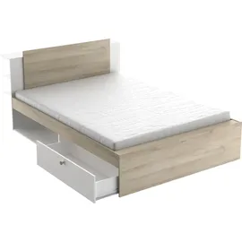 Demeyere Jugendbett Life 140 x 200 cm Spanplatte weiß matt