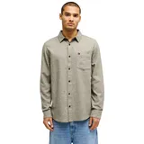 QUIKSILVER Langarmhemd "Motherfly Heather", Herren, Gr. XS, US-Größen, grau (grape leaf heather), Obermaterial: 100% Baumwolle., Hemden