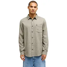 QUIKSILVER Langarmhemd "Motherfly Heather", Herren, Gr. XS, US-Größen, grau (grape leaf heather), Obermaterial: 100% Baumwolle., Hemden