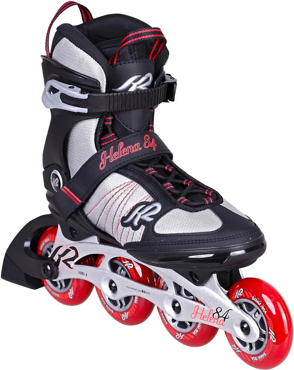 Damen Inline Skates K2  Helena 84  EUR 36,5 - Weiß,Schwarz,Rot