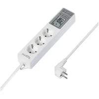Sygonix SY-4675078 Steckdosenleiste mit Schaltuhr 3fach Weiß Schutzkontakt 1
