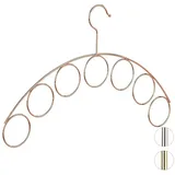 Relaxdays 2 x Kleiderbügel, Schalhalter, kupfer