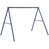 VidaXL Schaukelgestell mit 6 Haken Blau Stahl