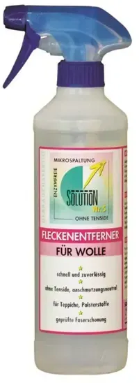 Solution Glöckner Nr. 5 500 ml Fleckenentferner für Wolle, Teppiche & Textilien