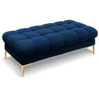 Micadoni Bank, Blau, Textil, 2-Sitzer, 133x41x62 cm, Hergestellt in