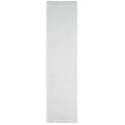 Teppich CARPET CITY "LINDO 8843", weiß, B:80cm H:11mm L:300cm, Obermaterial: 100% Polyester, Teppiche, Fransenteppich, Kurzflor, Hochtief-Muster/ 3D-Effekt, Fransen, Boho-Stil, Wohnzimmer