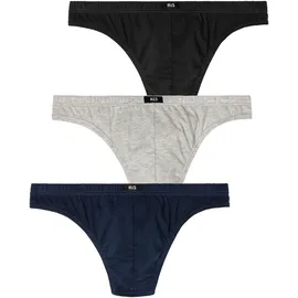 H.I.S. String blau/grau/schwarz XXL 3er Pack