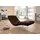 W.Schillig Relaxliege daily dreams Polyester 75 x 91 x 170 cm Braun mit Kissen
