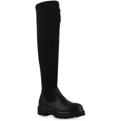 Damen Overknees in Schwarz