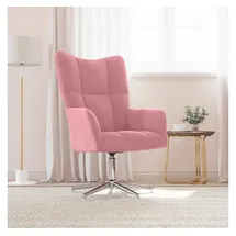 vidaXL Relaxsessel Rosa Samt 0 x 0 x 0 cm Rosa