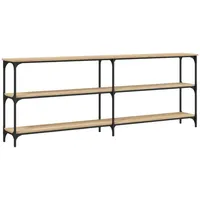 VidaXL Konsolentisch Sonoma-Eiche 200x29x75 cm Holzwerkstoff