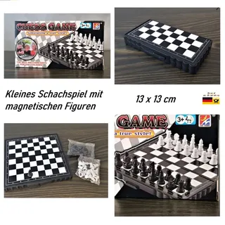 Schachspiel - Reiseschach - magnetisch - klein - Breite 13 cm HL