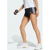 Pacer Training 3-Streifen Woven High-Rise Shorts - Black / White - 2XS 8 CM