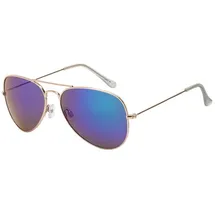 BEZLIT Herren Sonnenbrille in Blau Lila Verspiegelt) | Gr.: onesize