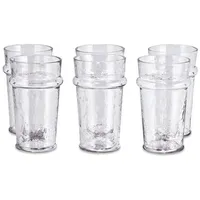 Mirabeau Glas Glas 6er Set Avrilla klar, Glas weiß