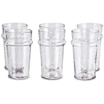 Mirabeau Glas Glas 6er Set Avrilla klar, Glas weiß