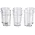Mirabeau Glas Glas 6er Set Avrilla klar, Glas weiß