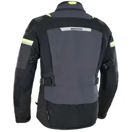 Oxford Stormland Textiljacke wasserdicht Grau/Schwarz/Neon-Gelb 5XL
