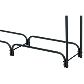 CLP Kaminholzregal Wilster Metall 150 x 36 x 120 cm grau