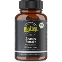 Biotiva Ananas Extrakt Kapseln Bio 120 St. 72 g