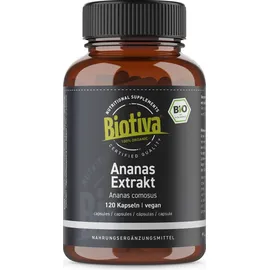 Biotiva Ananas Extrakt Kapseln Bio 120 St. 72 g