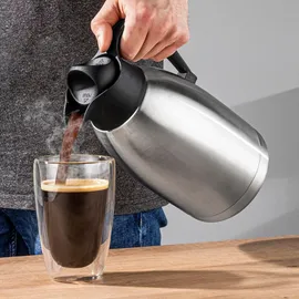 Hi Isolierkanne 2L Isolierflasche Thermo Kanne Kaffeekanne Flasche Edelstahl groß