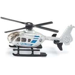 SIKU Polizei-Hubschrauber 0807 - Detailgetreues Modellauto auf Blisterkarte